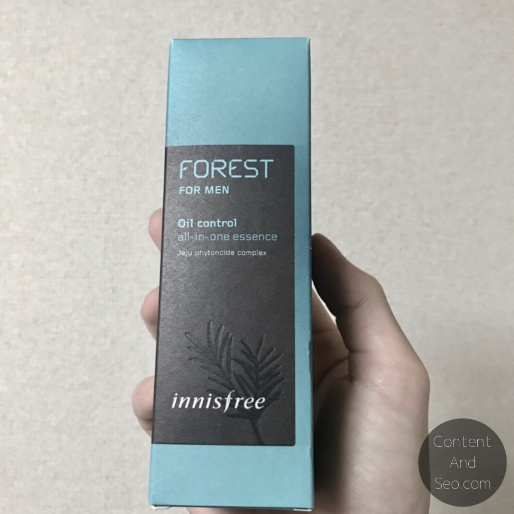 Innisfree Forest For Men Oil Control All In One Essenceパッケージ