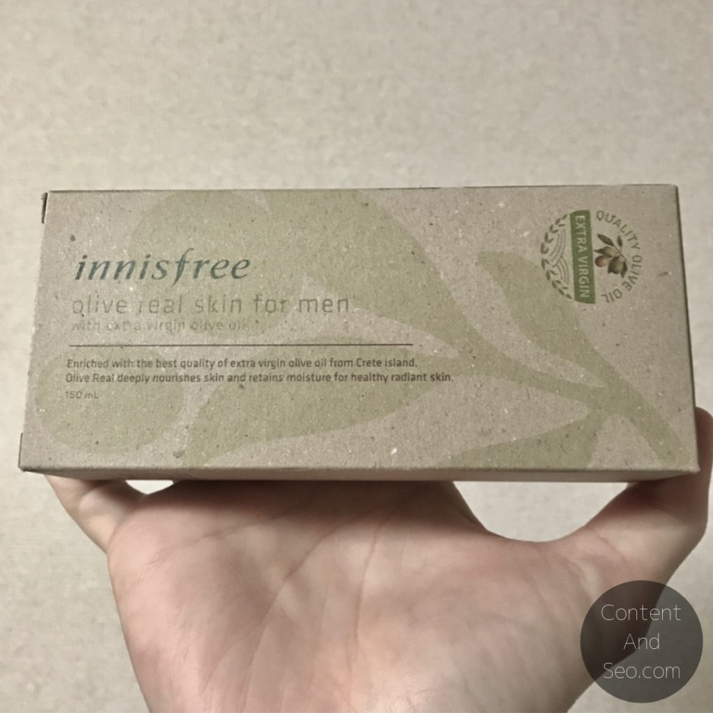 Innisfree Forest For Men Olive Real Skin For Men パッケージ